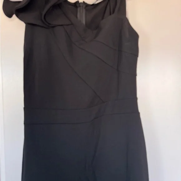 Lulus Lucette Black Sleeveless Ruffled Mermaid Maxi Dress - Size L - Picture 3 of 3